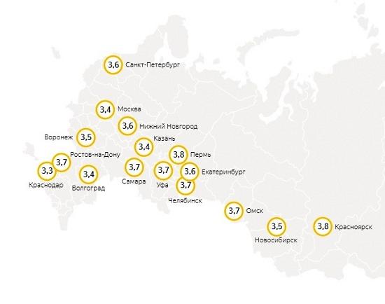 «Яндекс» оценил уровень самоизоляции жителей Нижнего Новгорода