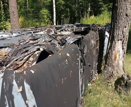 Свалка промотходов найдена теперь в Борском районе Нижегородской области
