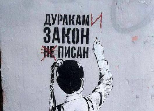  Девочка, стоящая на Конституции, появилась на стене напротив полицейского главка в Нижнем Новгороде