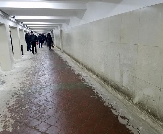Трещины избороздили отремонтированный за 30 млн руб. подземный пешеходный переход в Нижнем Новгороде