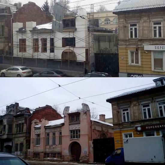 Не соблюдены пропорции памятника при воссоздании «шахматного дома» в Нижнем Новгороде