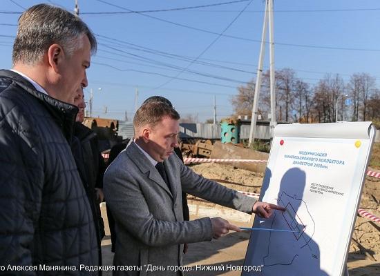 Стали известны подробности ремонта коллектора после провала на Горной в Нижнем Новгороде