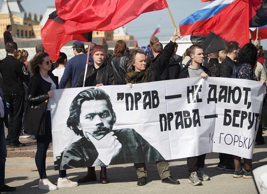 Митинг под лозунгом «Он нам не царь» прошел без задержаний в Нижнем Новгороде