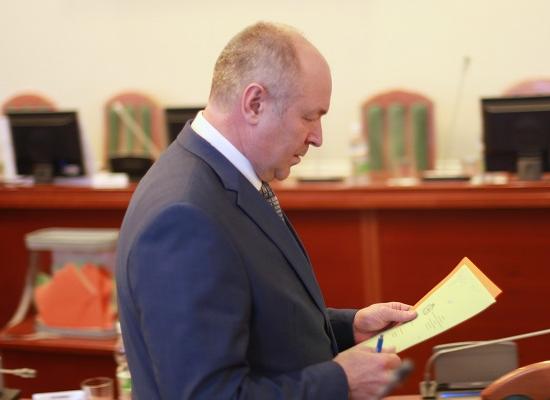 Председатель заксобрания Лебедев объявил о предстоящем сложении полномочий