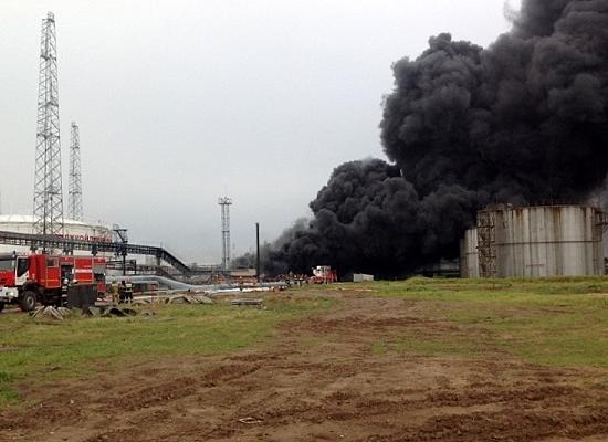 Пожар на резервуаре завода Лукойл-Нижегороднефтеоргсинтез в Кстове локализован