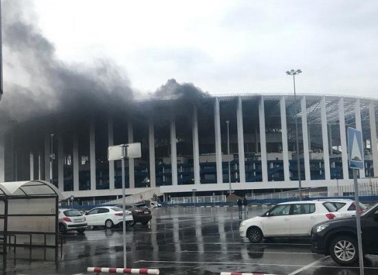 Комментаторская кабина горела на стадионе «Нижний Новгород»
